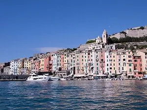 La costa di Porto Venere, Italia